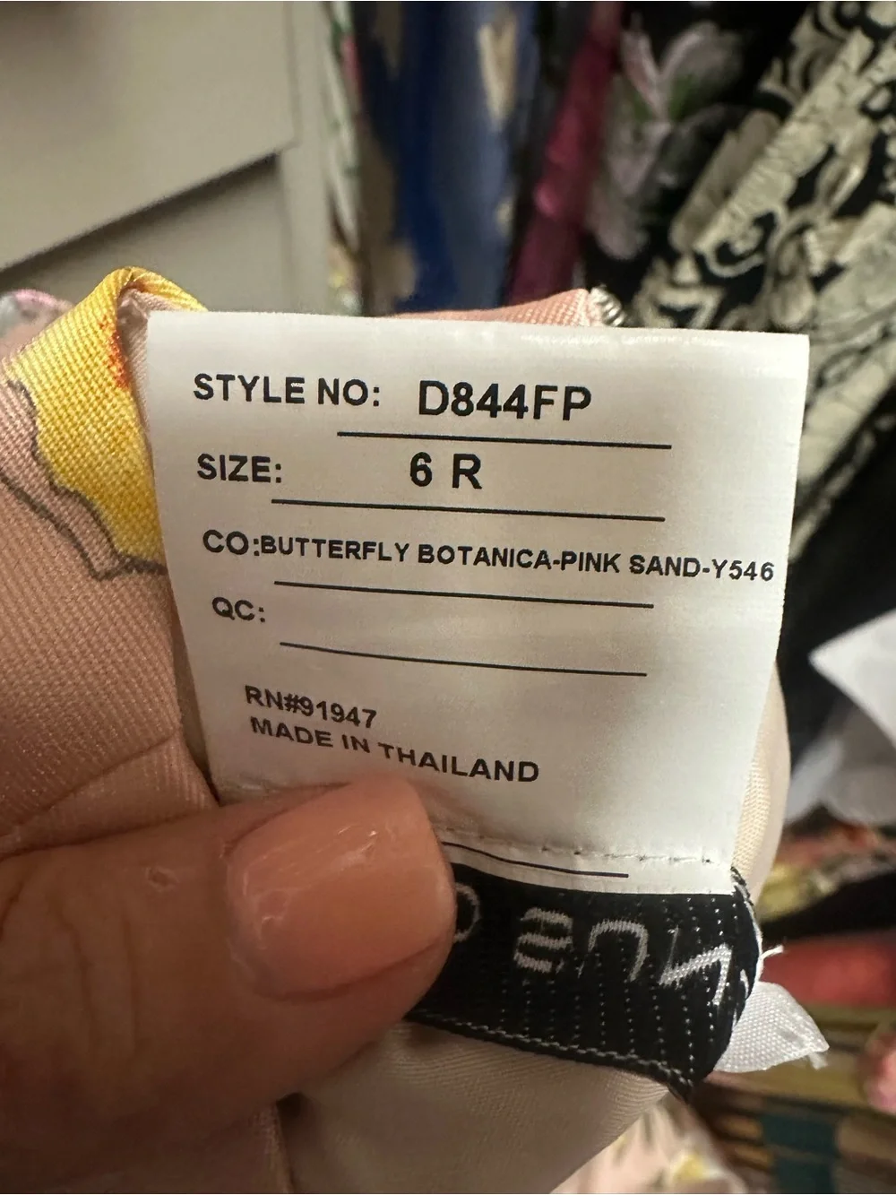 ALFRED SUNG Blush Pink Floral Strap Maxi Dress - Picture 5 of 5